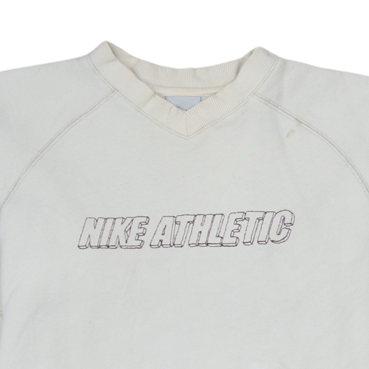 Nike Women Ivory Athletic Logo Pullover Sweatshirt XL