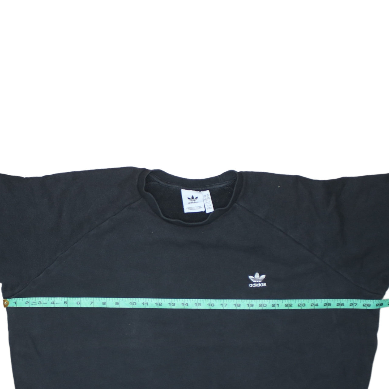 Adidas Mens Black 2XL Pullover Sweatshirt Crew Neck Fleece