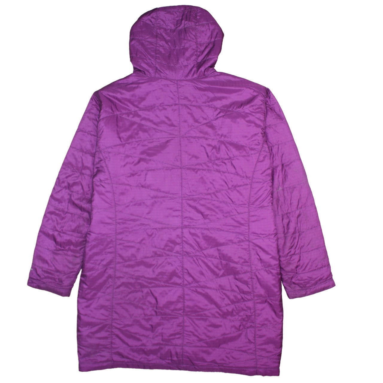 Columbia Womens 3XL Purple Hooded Puffer Coat Long Insulated Jacket
