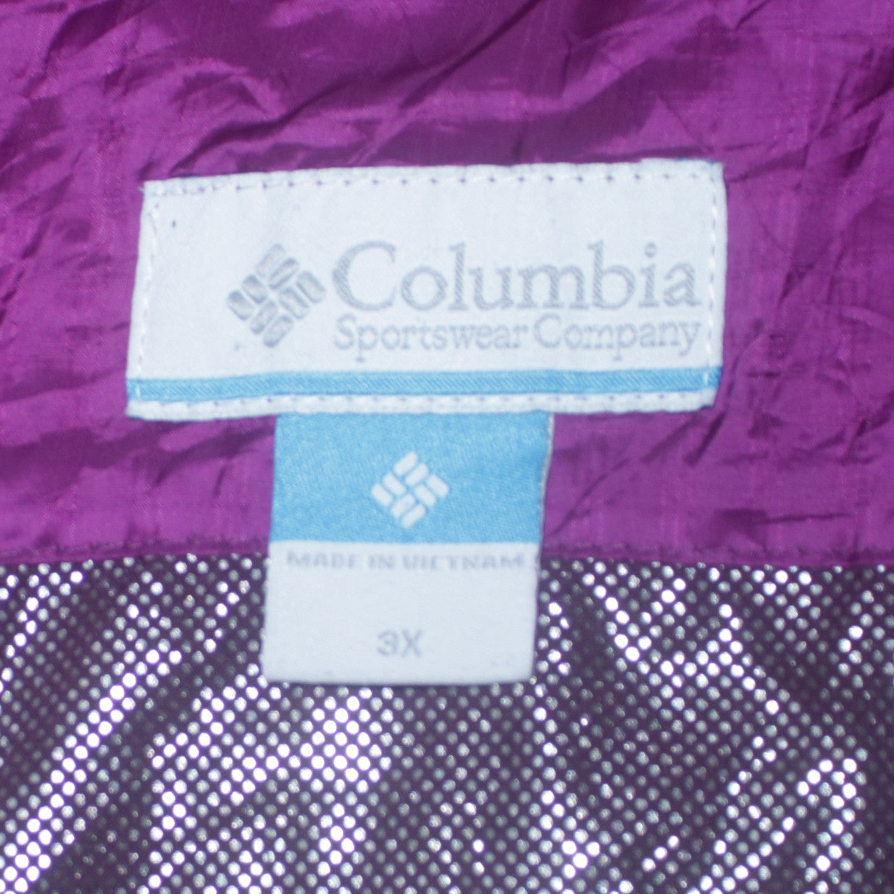 Columbia Womens 3XL Purple Hooded Puffer Coat Long Insulated Jacket