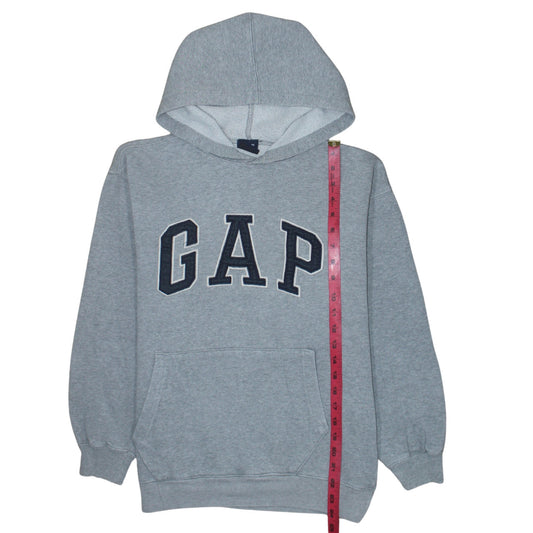 GAP Boys Grey 2XL Pullover Fleece Hoodie with Logo