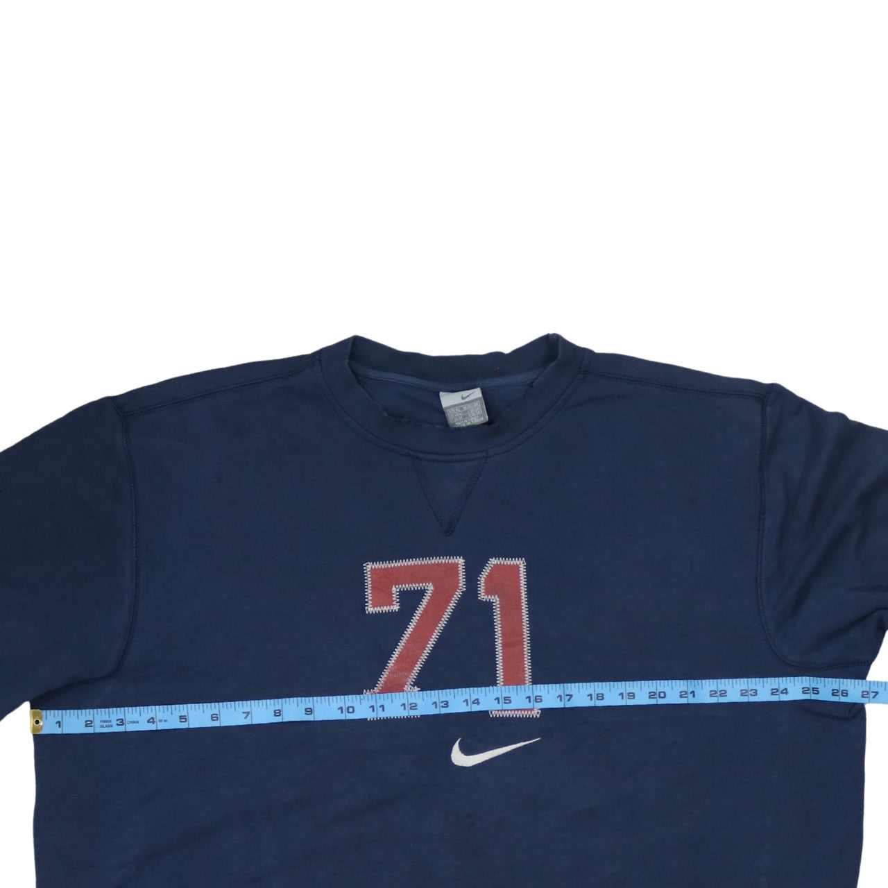 Nike Men's Blue 2XL Pullover Sweatshirt 71 Logo Crew Neck