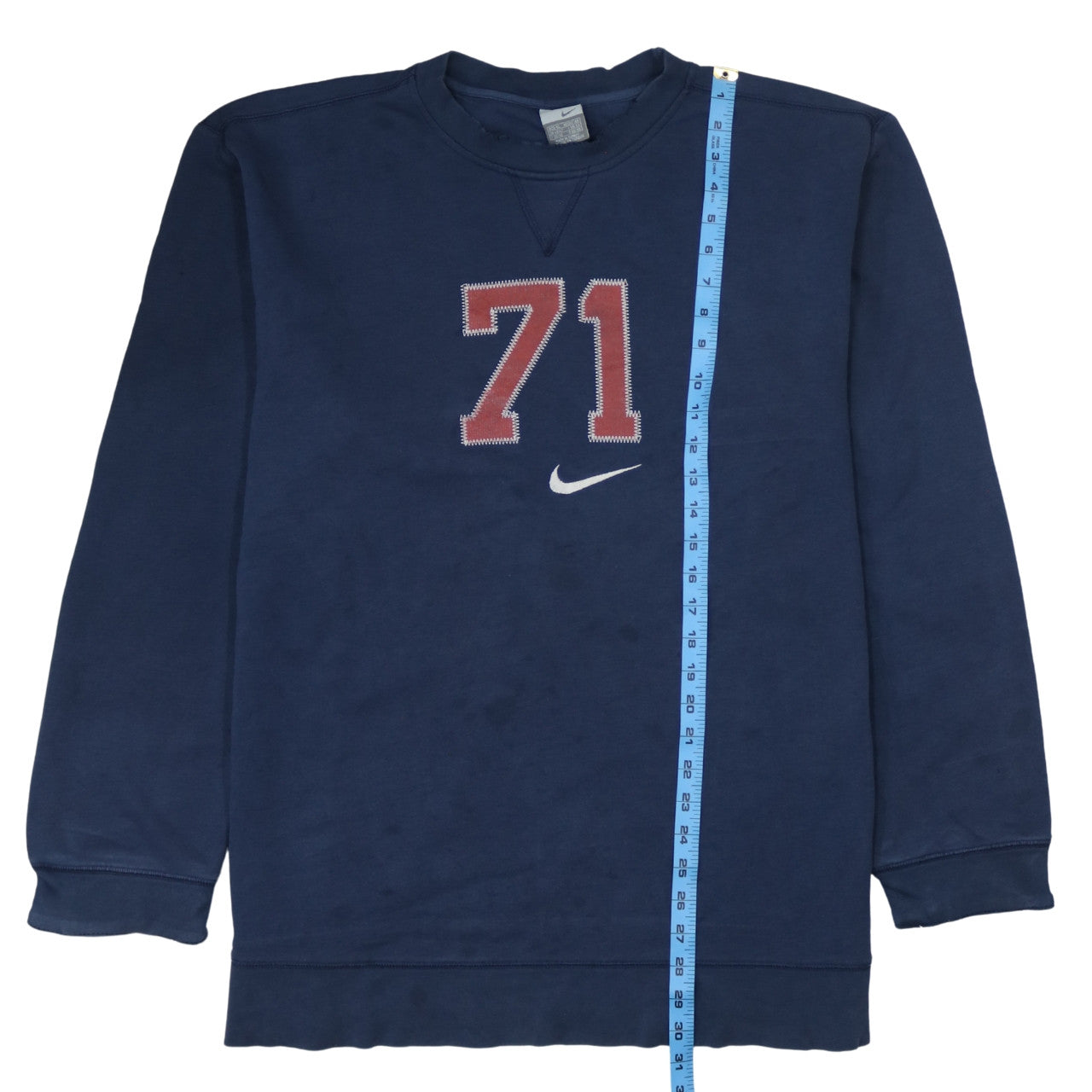 Nike Men's Blue 2XL Pullover Sweatshirt 71 Logo Crew Neck