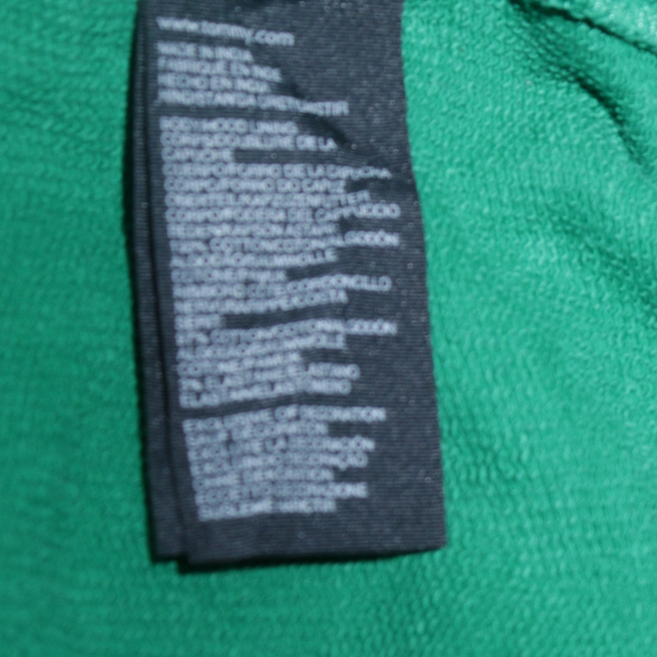 Tommy Hilfiger Men's Green Pullover Hoodie XL Graphic NYC USA