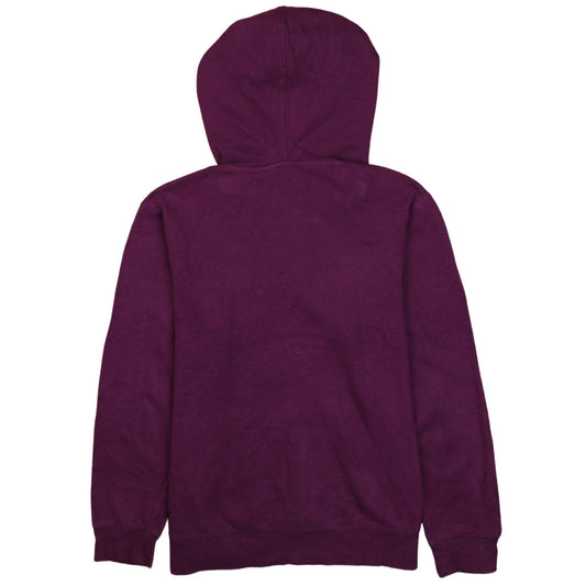 Champion Womens Purple Pullover Hoodie L Logo Athletic Sweatshirt