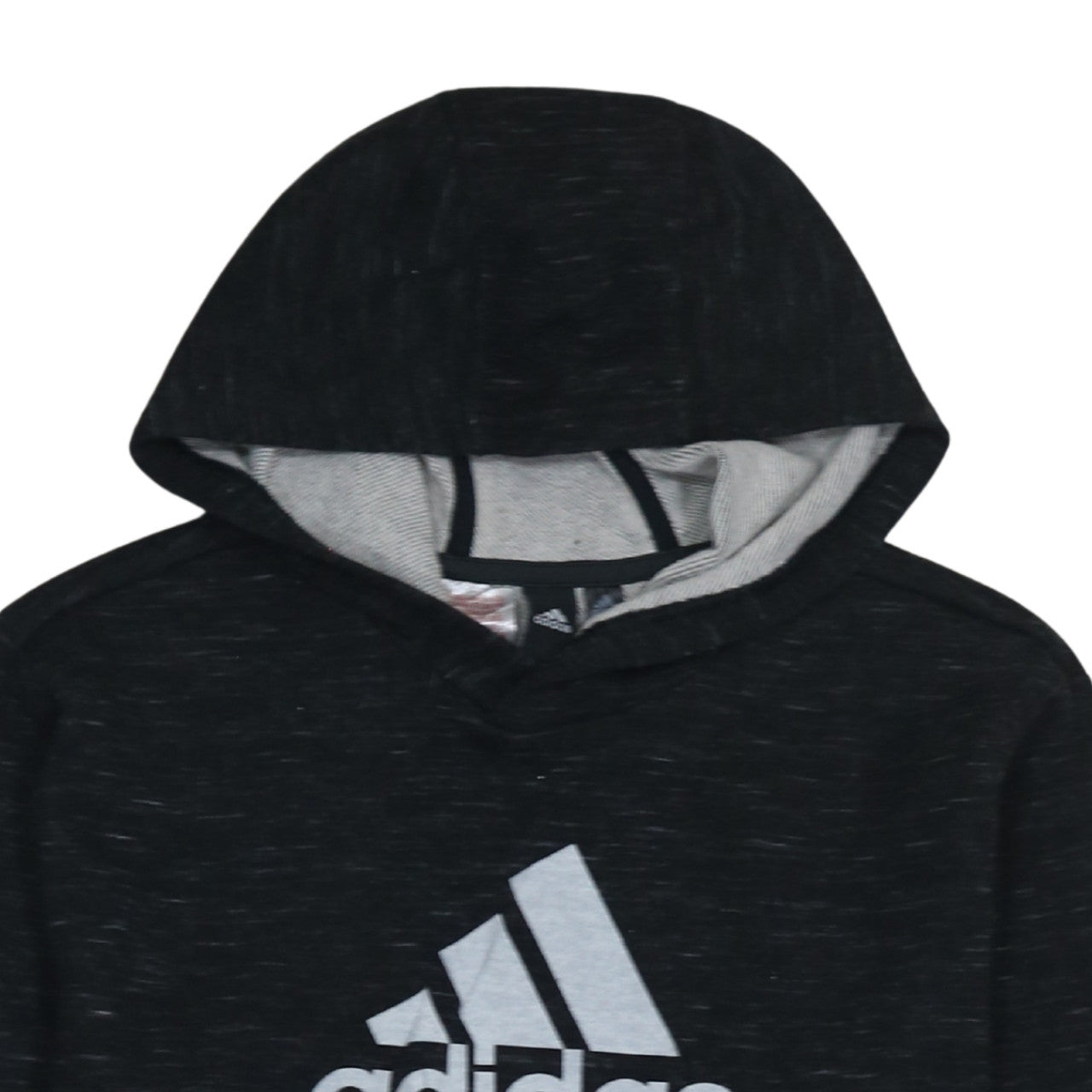 Adidas Boys Black Pullover Hoodie 13-14 Years Regular Fit Fleece Sweatshirt