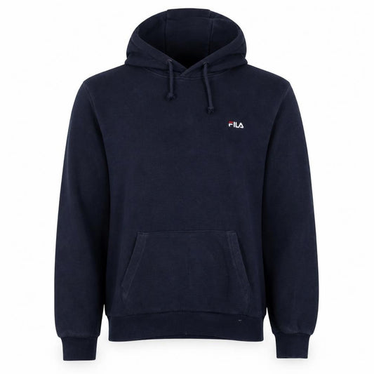 Fila Men's Blue Pullover Hoodie Size M Embroidered Logo Sportswear