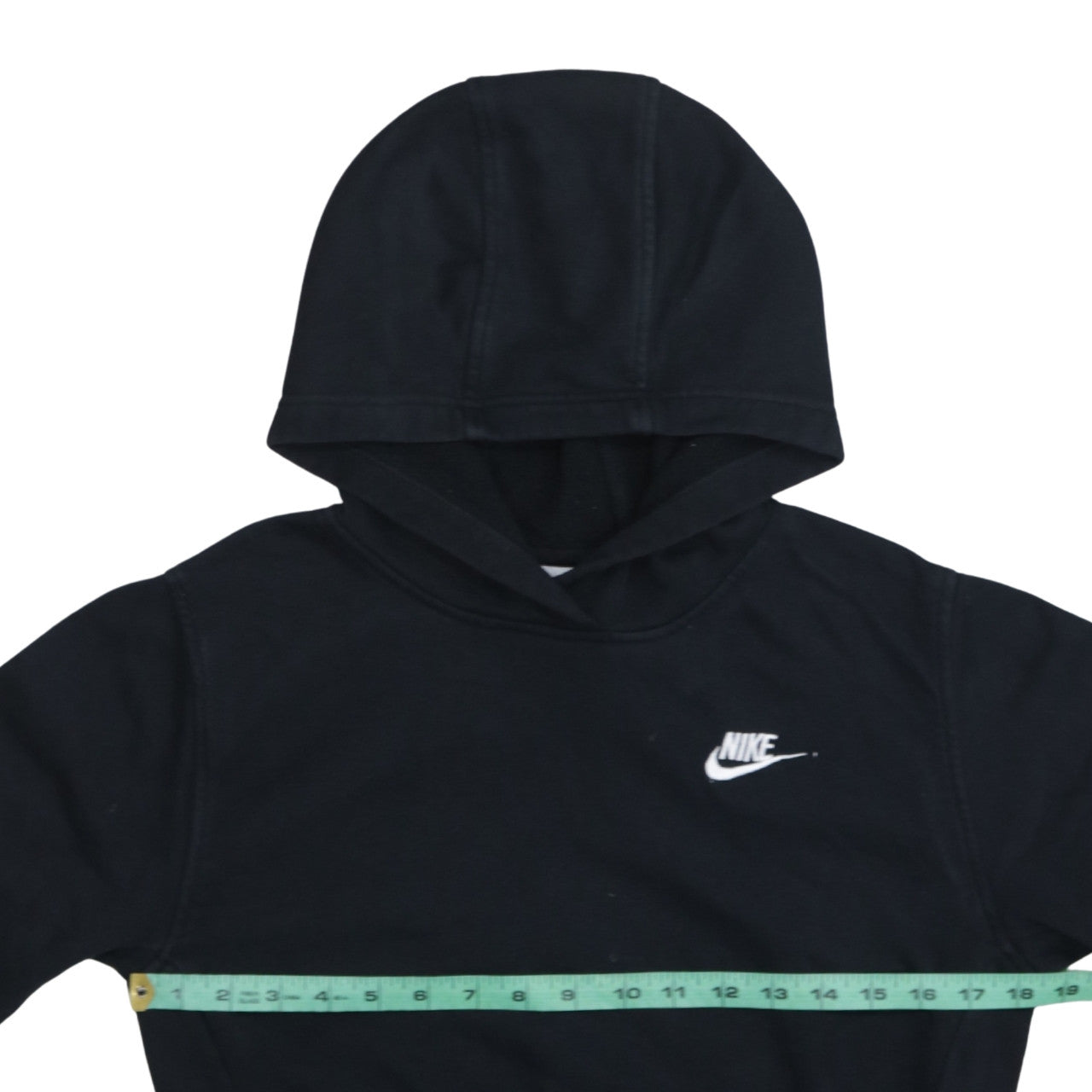 Nike Boys Black Pullover Fleece Hoodie Size 158cm Regular Fit