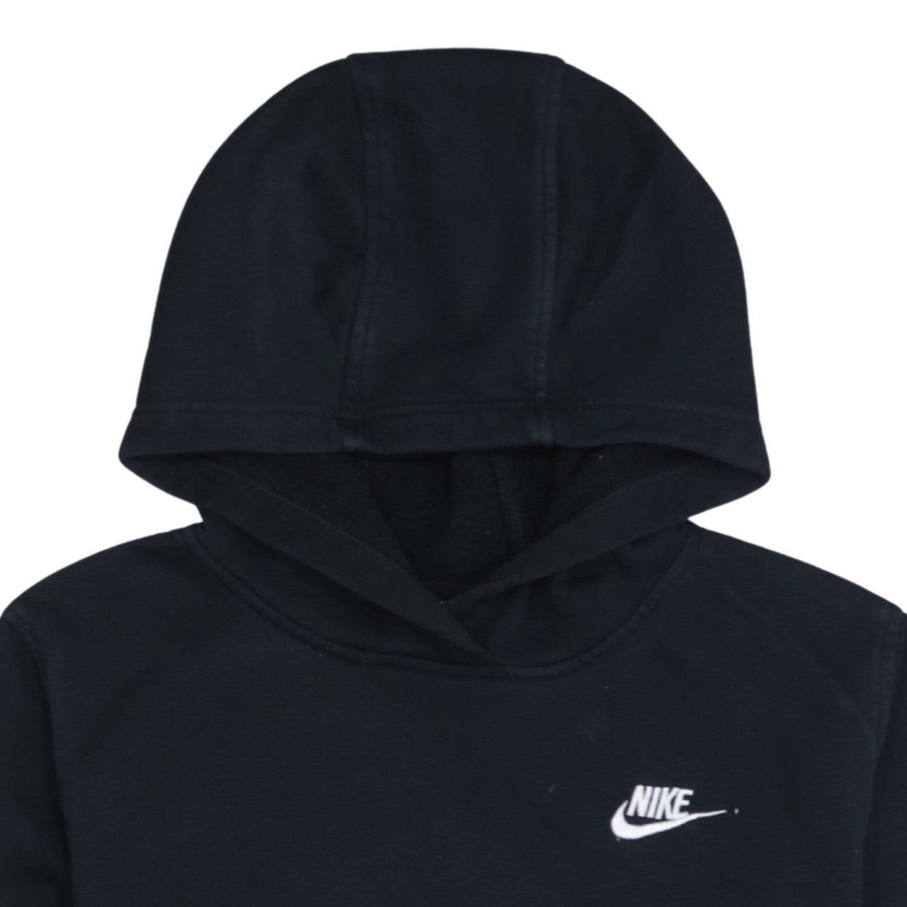 Nike Boys Black Pullover Fleece Hoodie Size 158cm Regular Fit