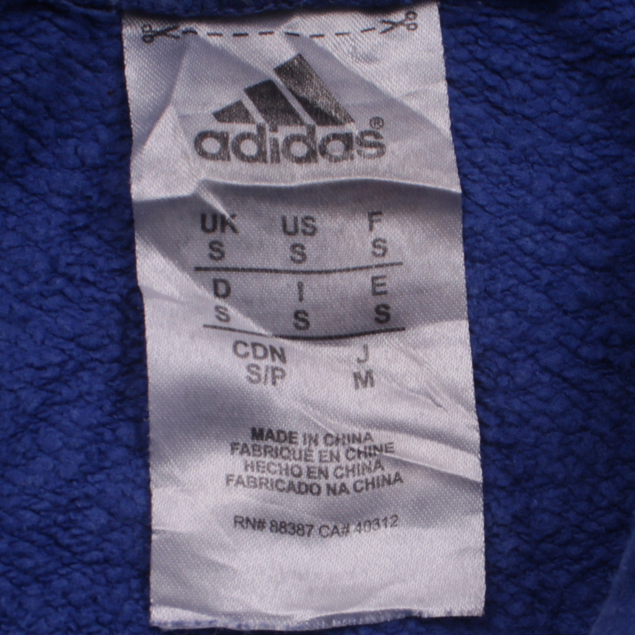 Adidas Men’s Blue Pullover Hoodie Size S Ryerson MBA Graphic