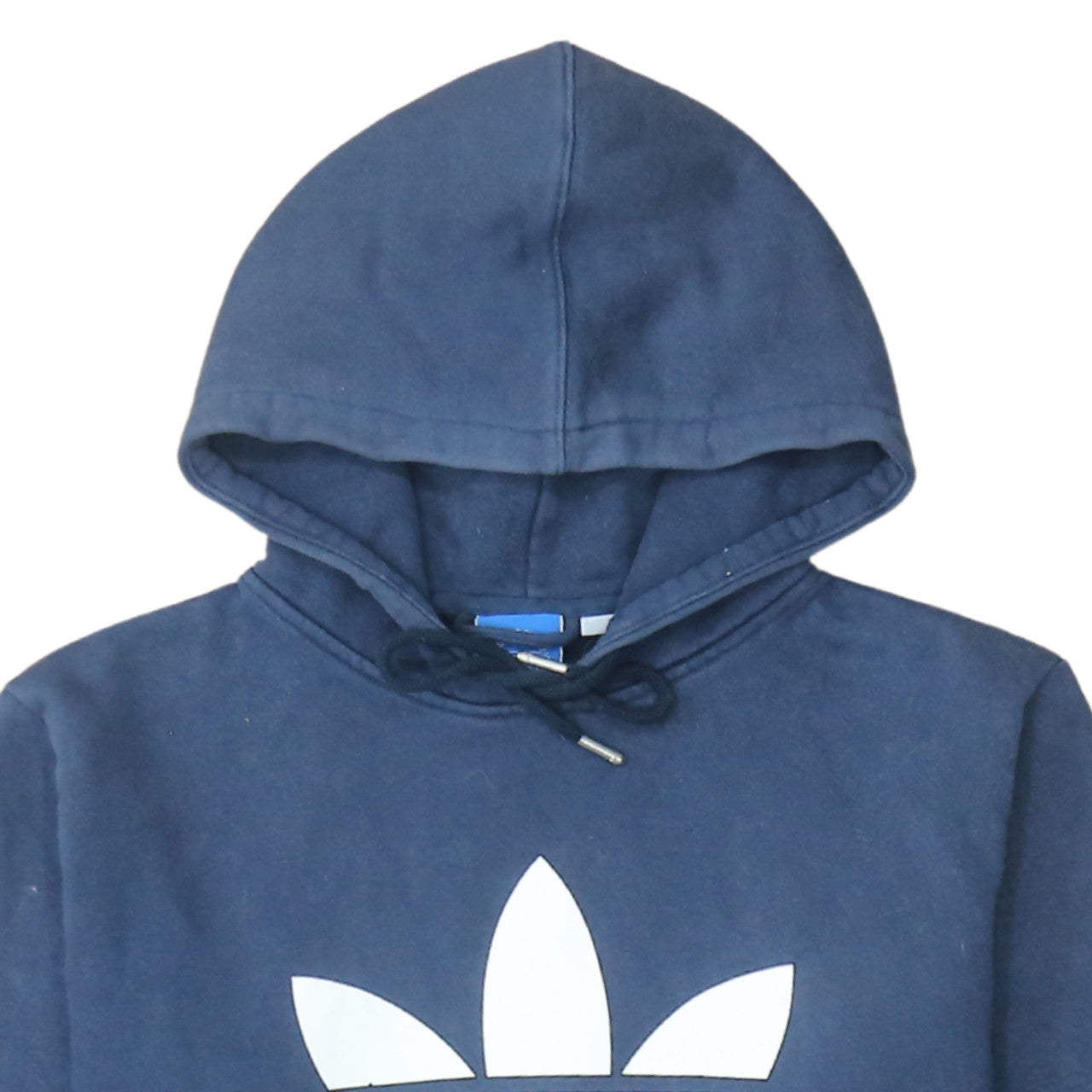 Adidas Men's Blue Medium Pullover Hoodie with Logo Graphic