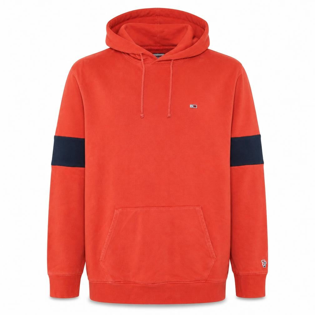 Tommy Jeans Men's Red XL Pullover Hoodie Classic Style
