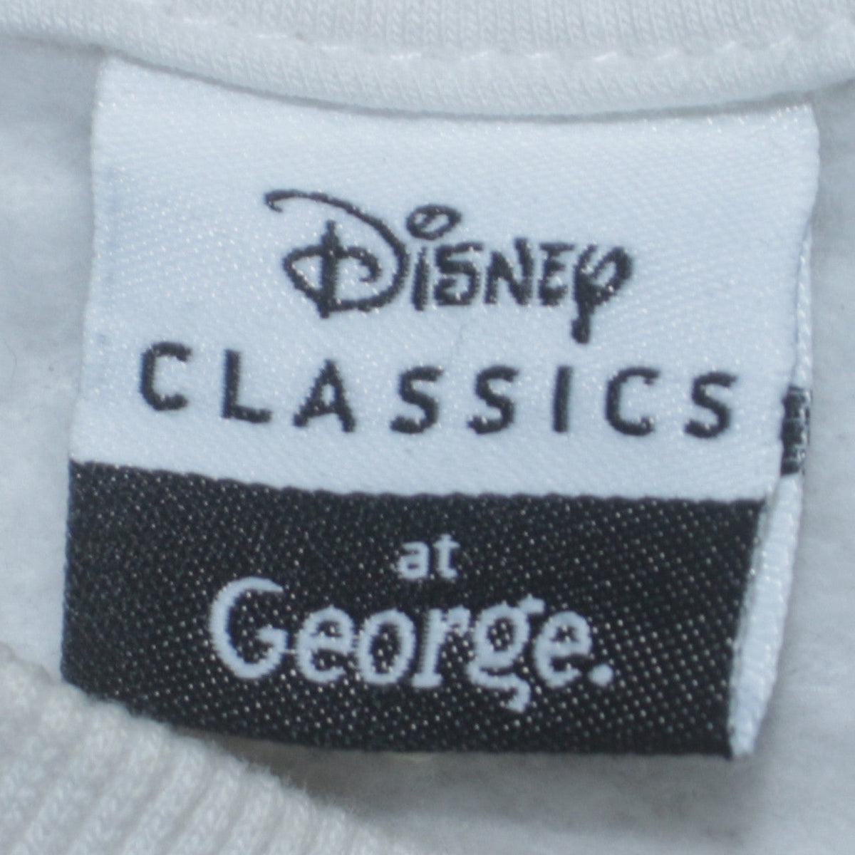 Additional view of Disney Classics at George Women’s White Tinker Bell Sweatshirt, size M, 12-14