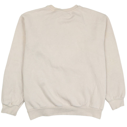 H&M L.O.G.G. Women Beige Mickey Mouse Pullover Sweatshirt S