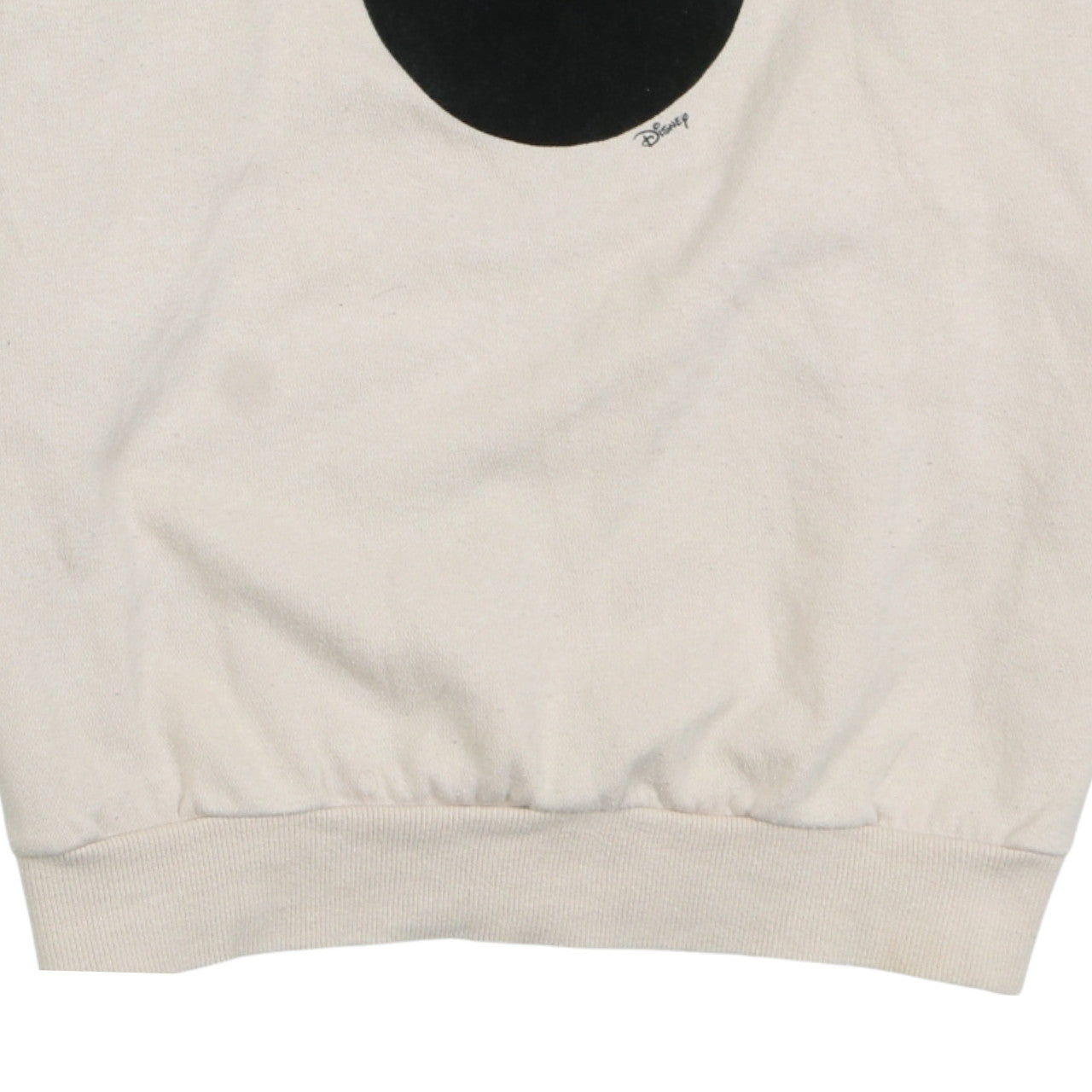 H&M L.O.G.G. Women Beige Mickey Mouse Pullover Sweatshirt S