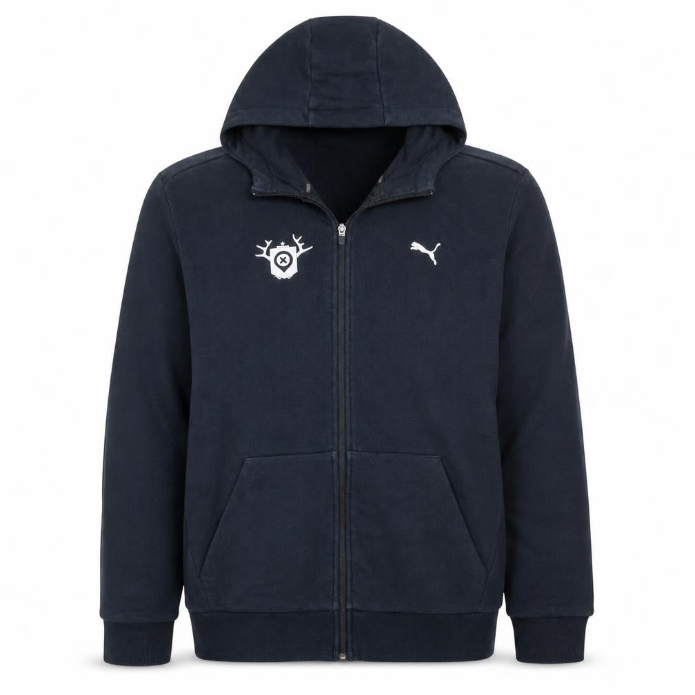 Puma Men's Blue Full Zip Hoodie XL Regular Fit Sportswear