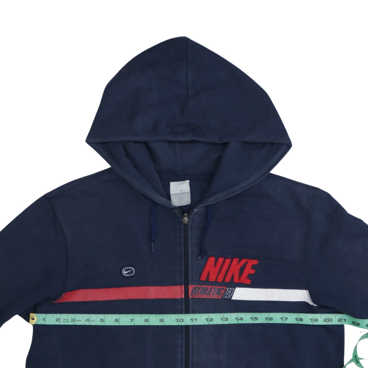 Nike Men's Blue Full Zip Hooded Track Jacket Size M