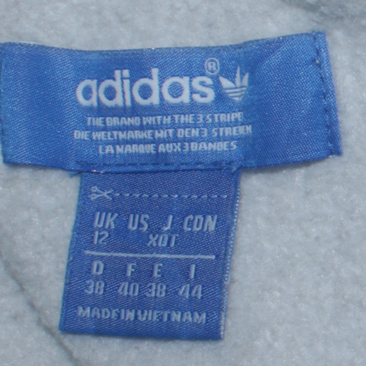 Adidas Originals Women's Grey Full Zip Hoodie Size 12