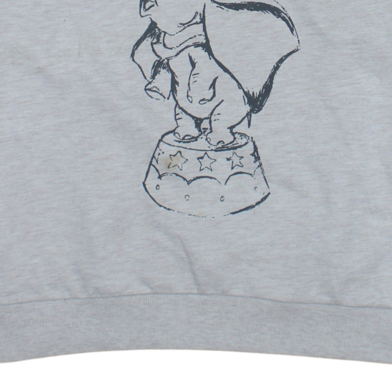 Disney Women’s Grey Dumbo Sweatshirt Small Crew Neck Pullover