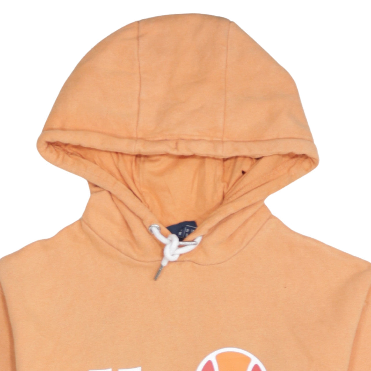 Ellesse Womens Orange Pullover Hoodie UK 10 Cotton Blend Casual