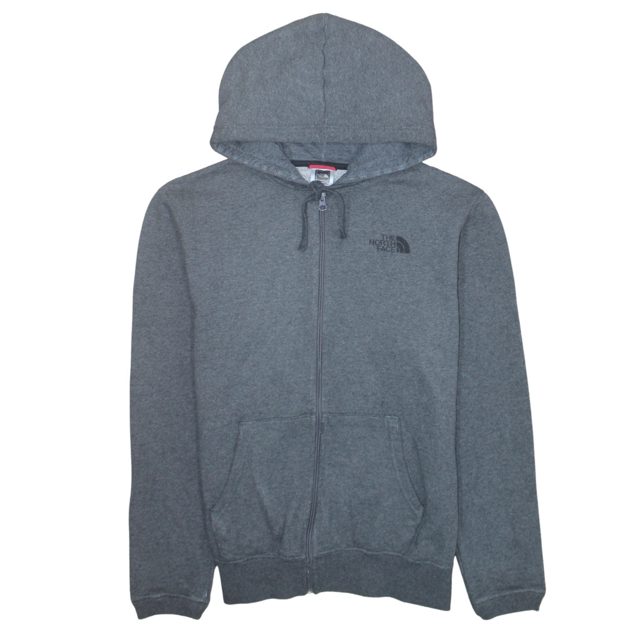 The North Face Mens Grey Full Zip Hoodie Size S Outdoor Fleece