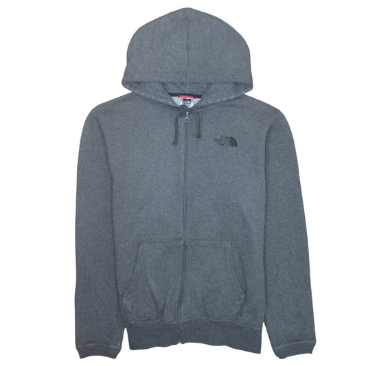 The North Face Mens Grey Full Zip Hoodie Size S Outdoor Fleece