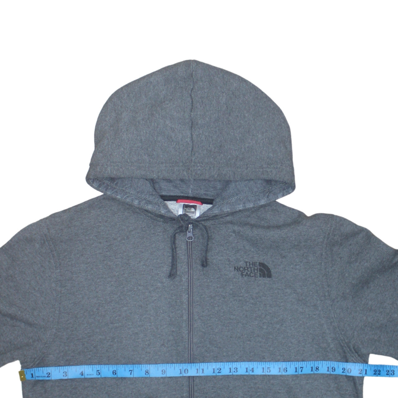 The North Face Mens Grey Full Zip Hoodie Size S Outdoor Fleece