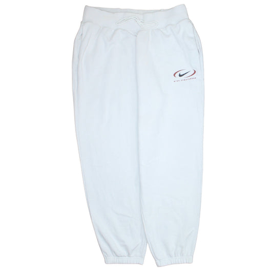 Nike Men's White XL Sweatpants Fleece Regular Fit Activewear Trousers