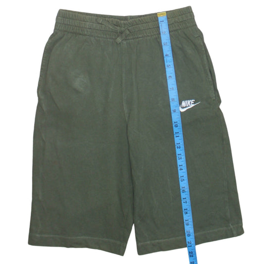 Nike Boys Green XL Athletic Shorts Standard Fit Drawstring Pockets