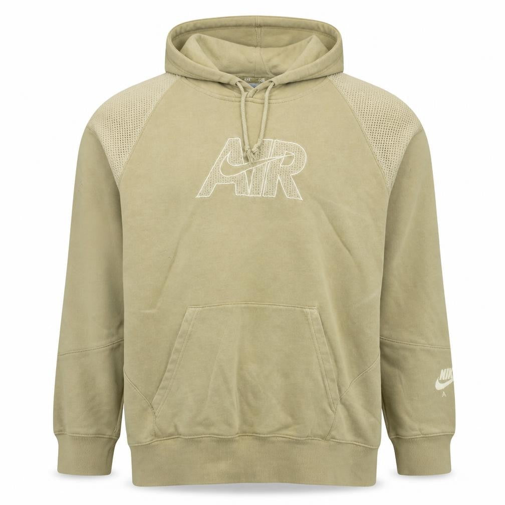 Nike Men's Beige Air Pullover Hoodie Size M Regular Fit