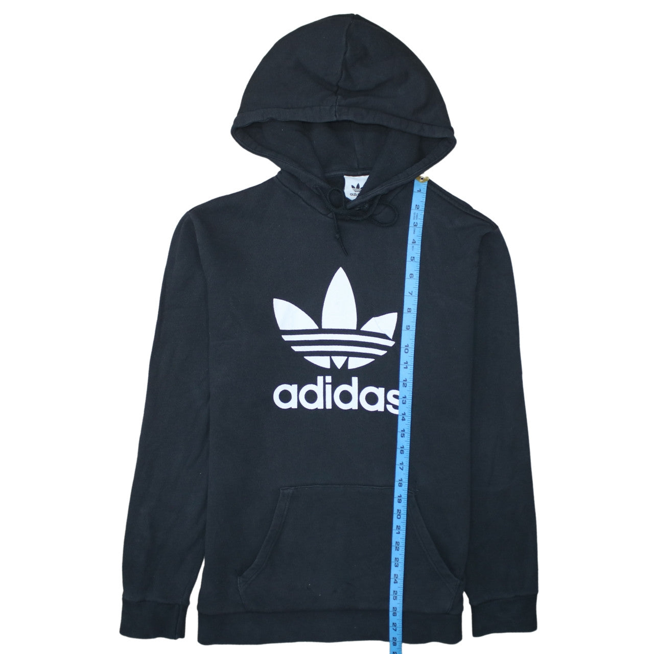 Adidas Men’s Black Pullover Hoodie M Logo Fleece Sportswear