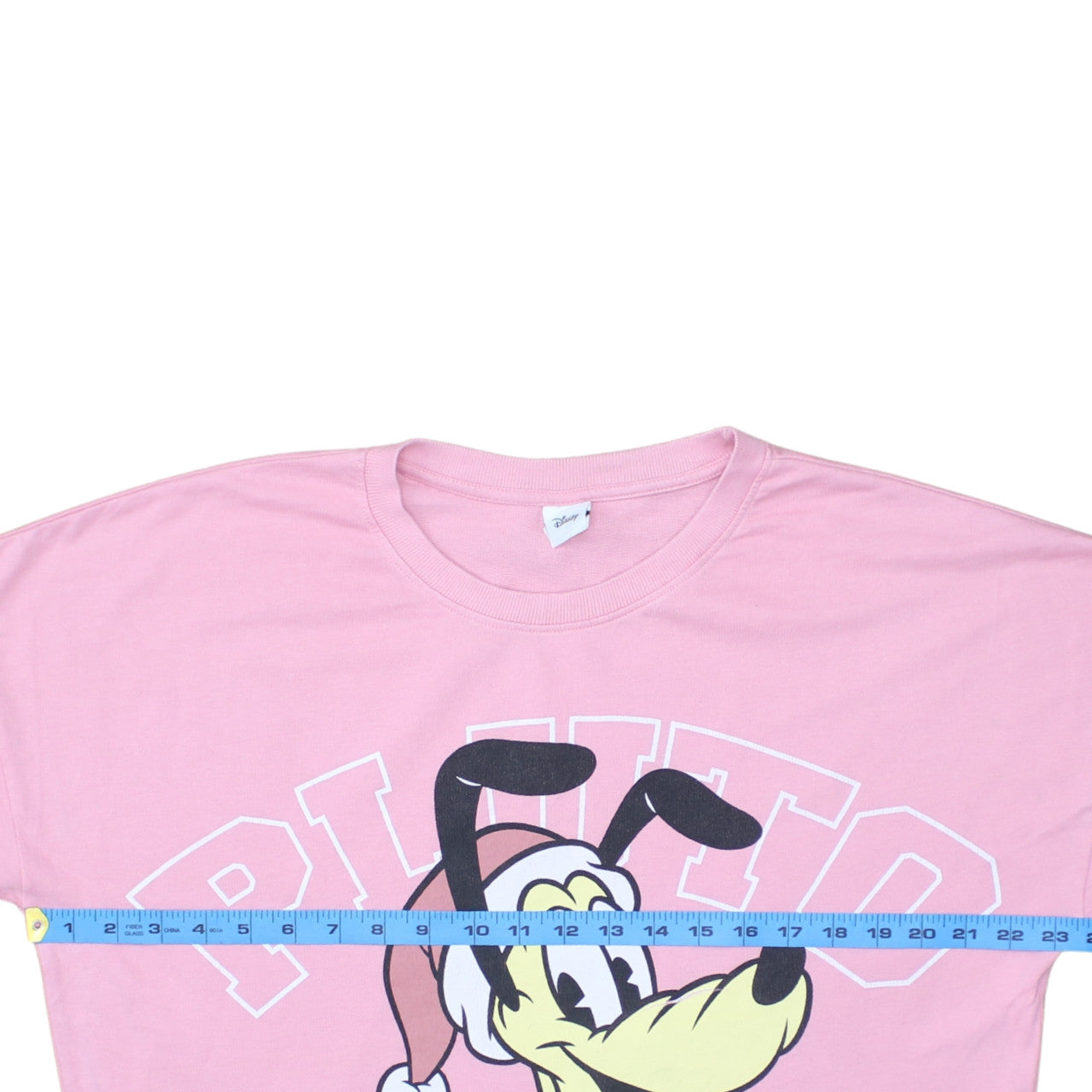 Disney Teens Pink Pluto Christmas Pullover Sweatshirt Size 10-12