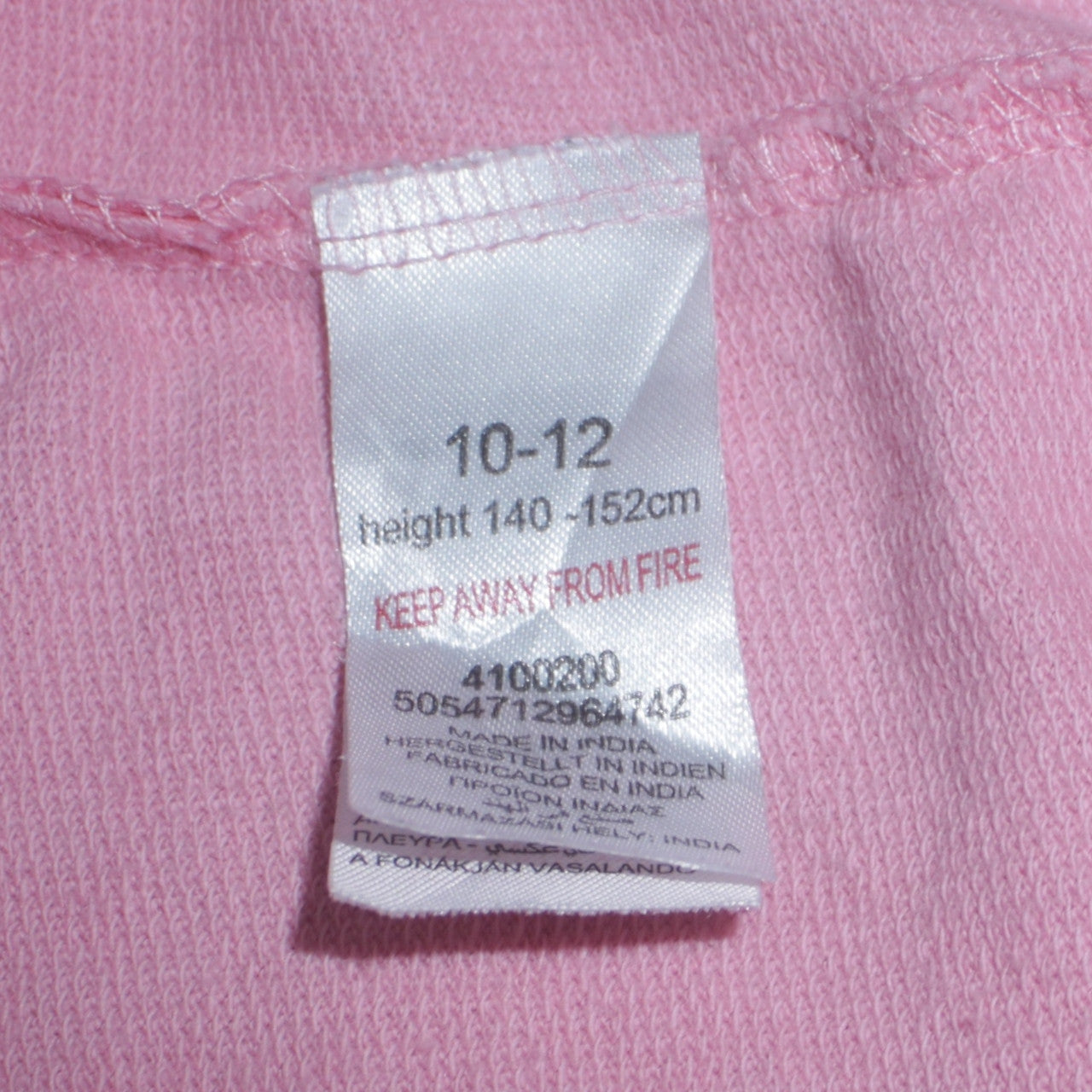 Disney Teens Pink Pluto Christmas Pullover Sweatshirt Size 10-12