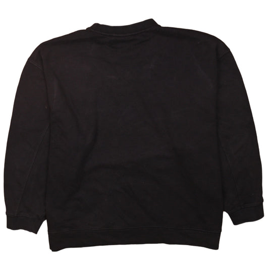 Adidas Womens Black XL Pullover Sweatshirt Crew Neck Classic Logo