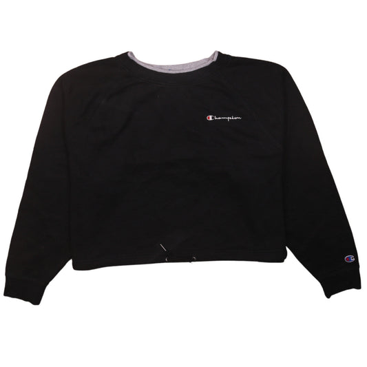 Champion Women's Black XL Crew Neck Pullover Sweatshirt