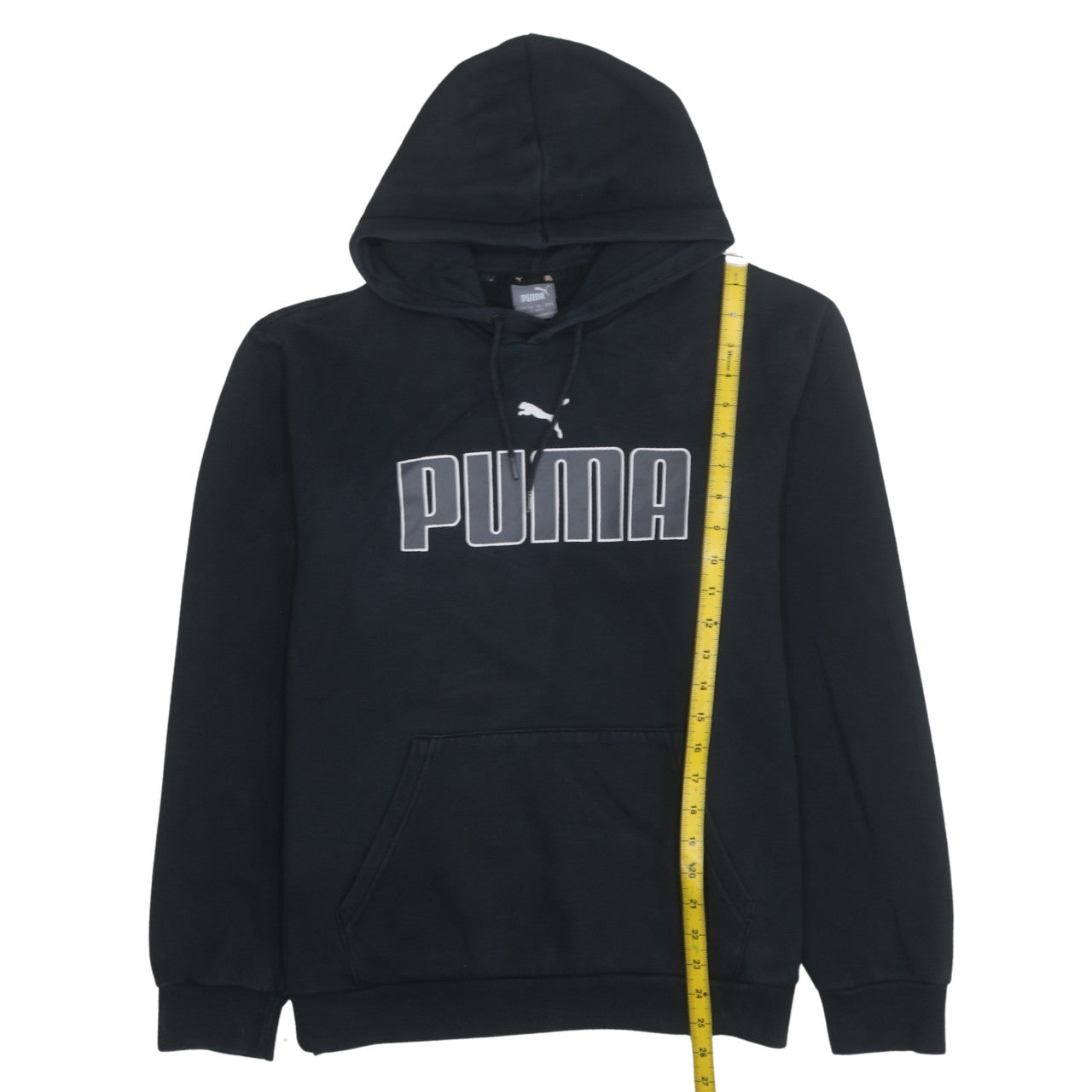 Puma Men's Black Pullover Hoodie Size L Graphic Sportswear