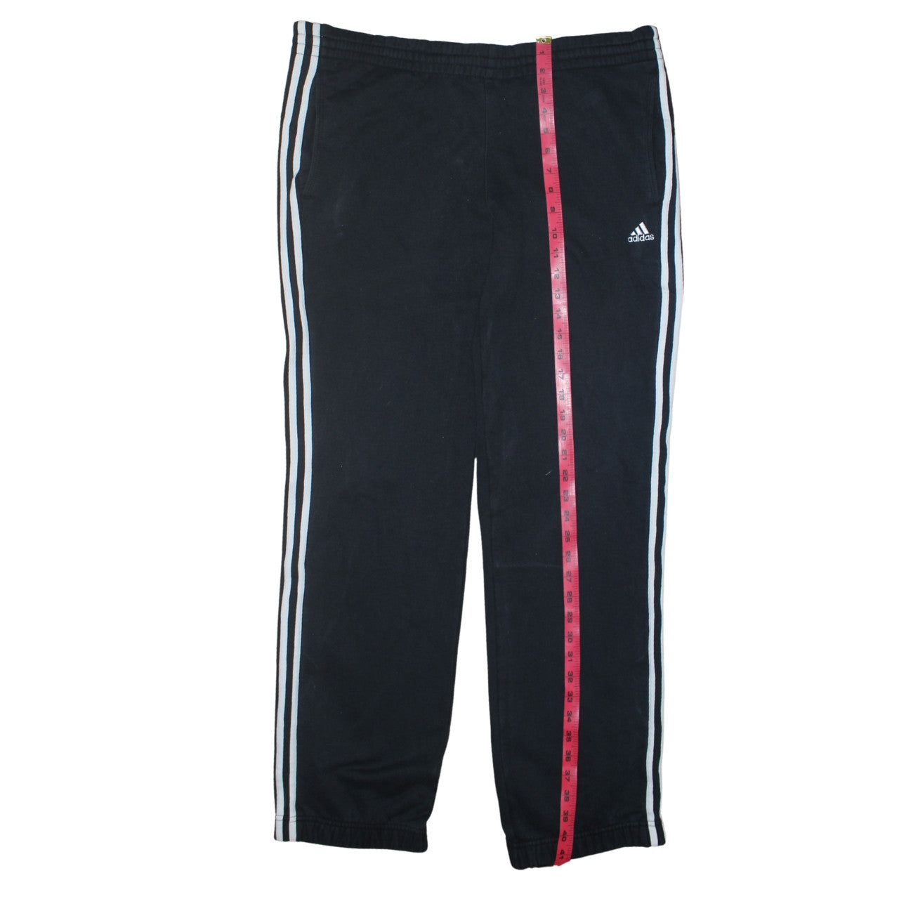 Adidas Teens Black Track Pants 15-16Y Elastic Waist Activewear