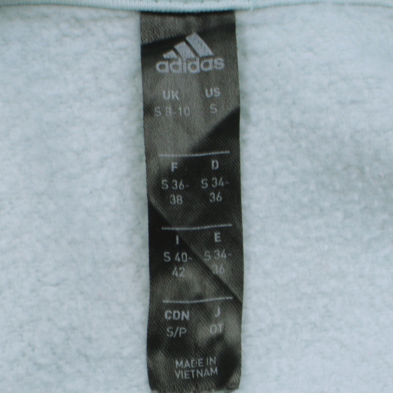 Adidas Women's Blue Pullover Hoodie Size S Printed Logo Sweatshirt