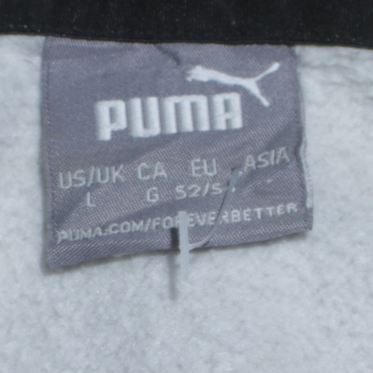 Puma Men’s Grey Pullover Hoodie Size L Regular Fit Sportswear