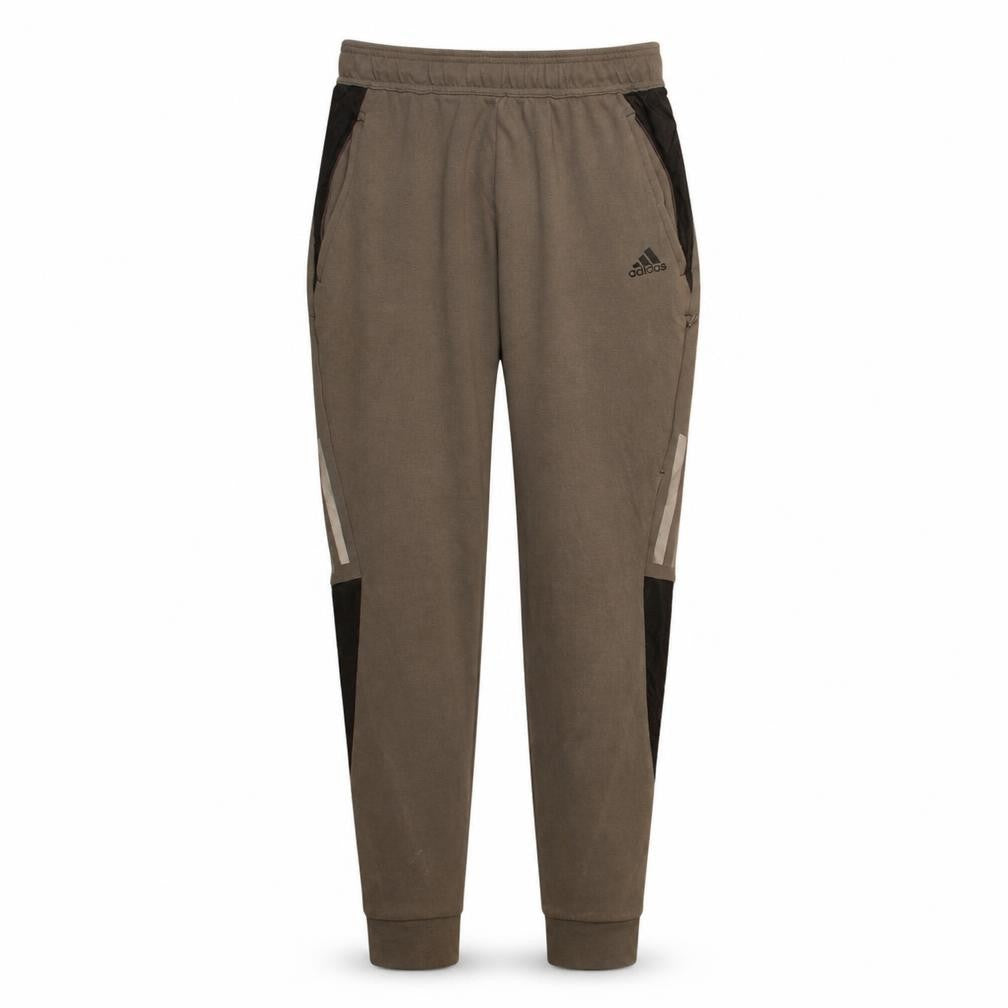 Adidas Men Beige Jogger Activewear Trousers Small Elastic Waist