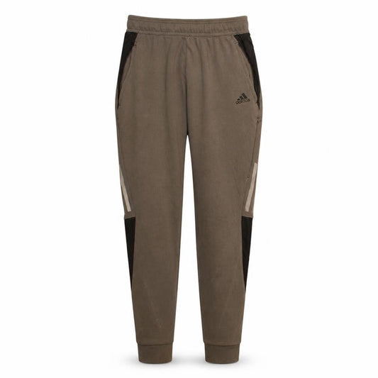 Adidas Men Beige Jogger Activewear Trousers Small Elastic Waist