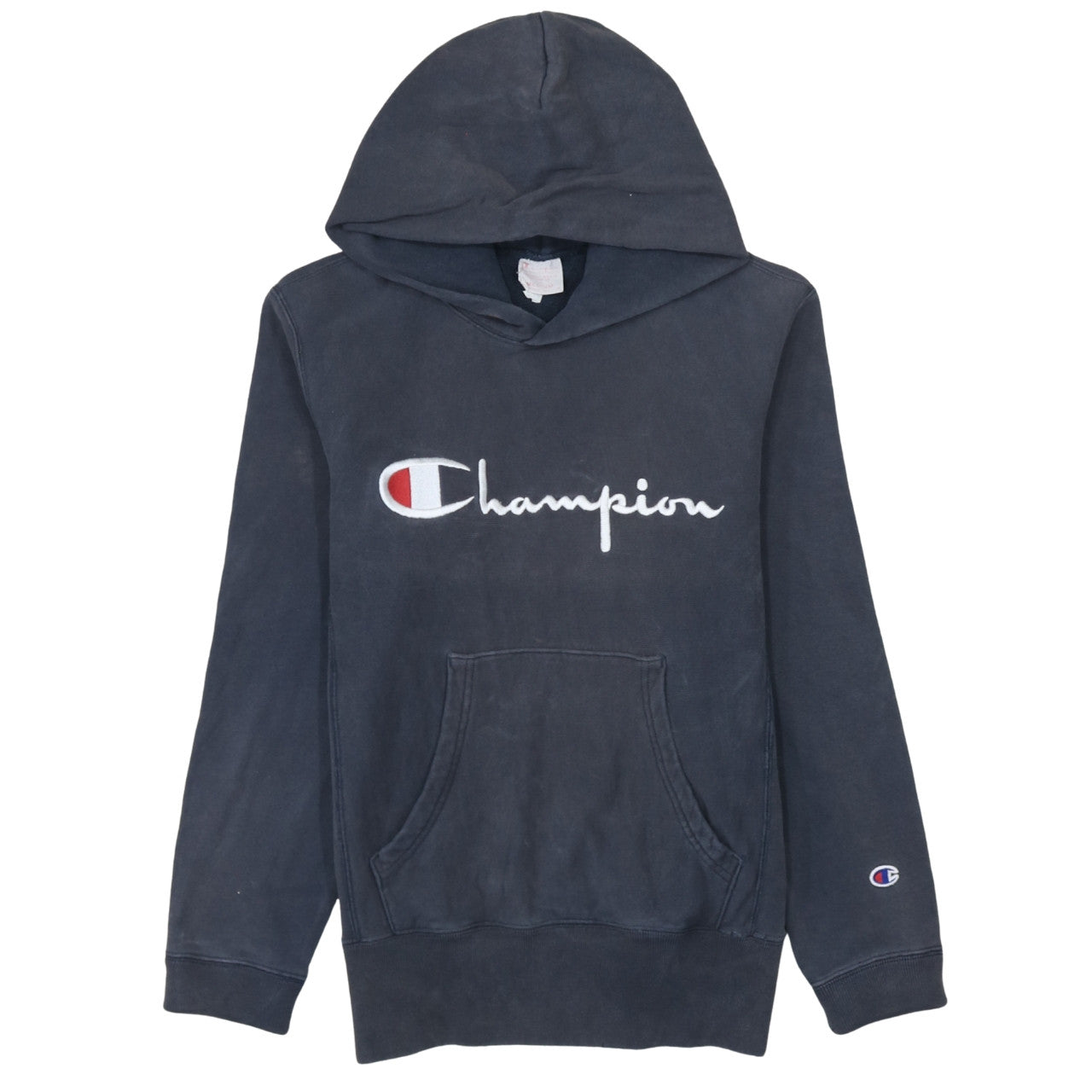 Champion Men's Blue Medium Pullover Hoodie Reverse Weave