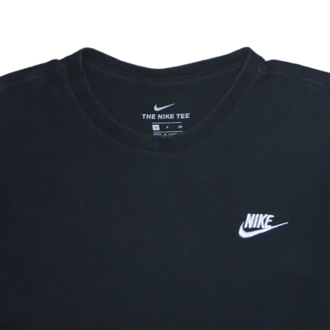 Nike Men's Black Small Logo Sports Crew Neck T-Shirt