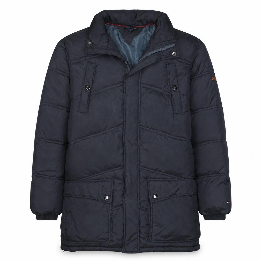 Tommy Hilfiger Women's Black Size 16 Long Puffer Jacket