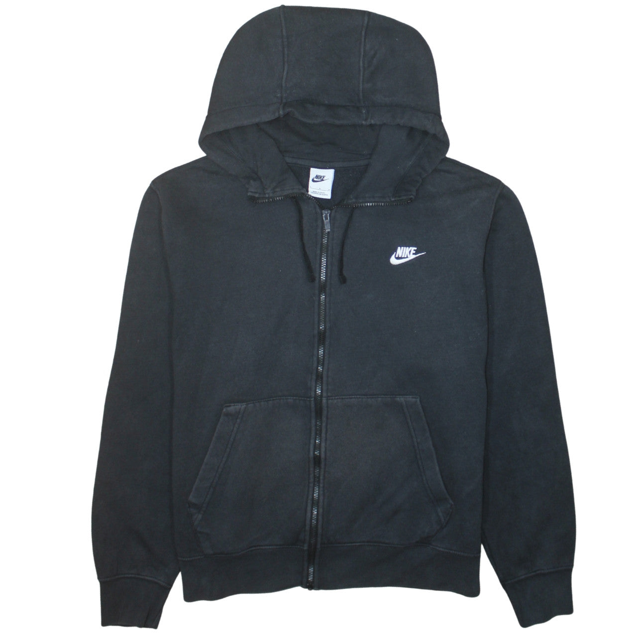 Nike Women's Black Full Zip Hoodie Sweatshirt Size L