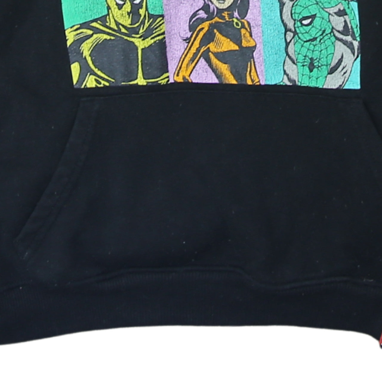 Primark Marvel Black Hoodie L 14/16 Women's Pullover Graphic Print Sweatshirt