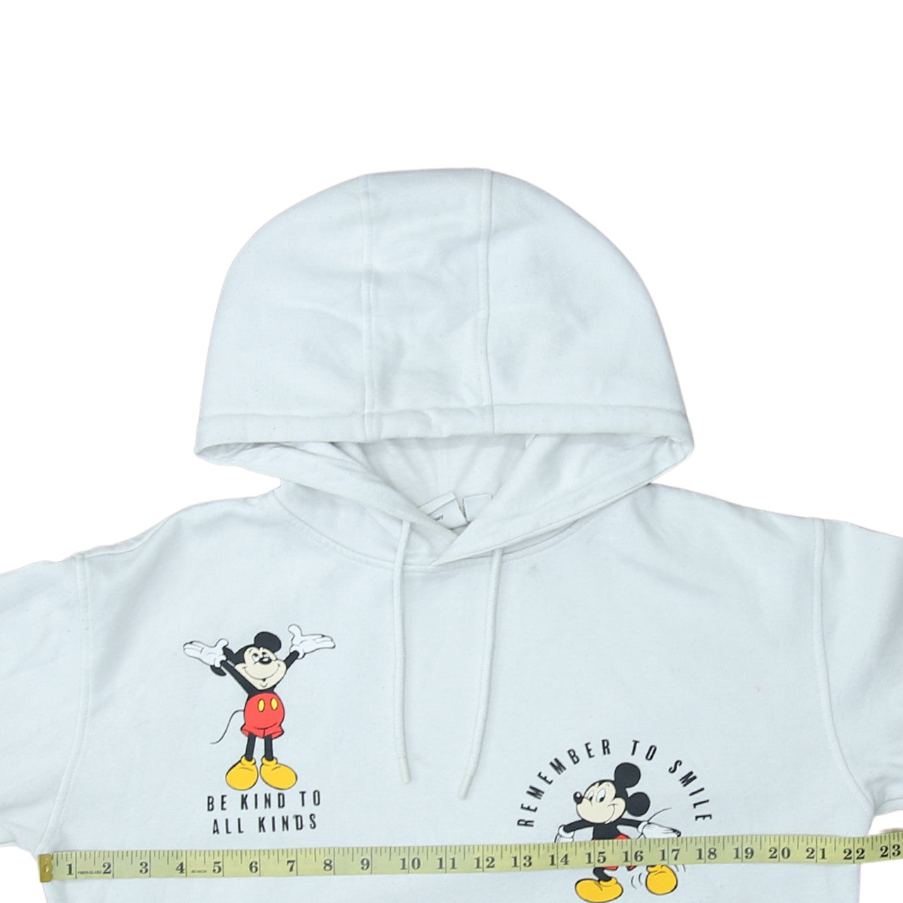 Disney Primark Womens White Mickey Mouse Pullover Hoodie Size M 12/14