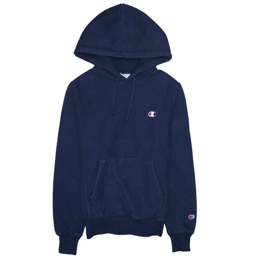 Champion Mens Navy Blue XS Pullover Hoodie Reverse Weave Sweatshirt