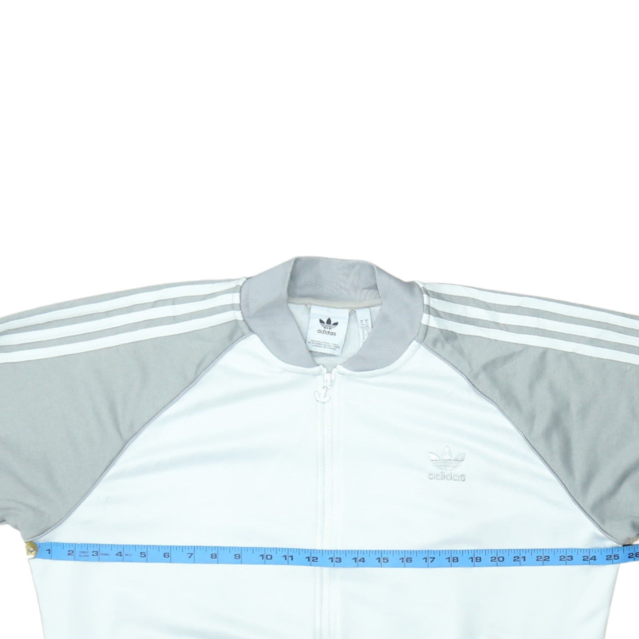 Adidas Men's White XL Track Jacket Full Zip Classic Activewear