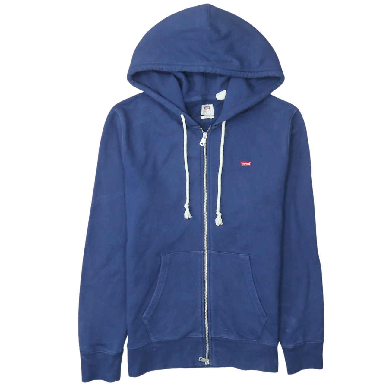 Levi's Men's Blue Full Zip Hoodie Small Classic Cotton Blend